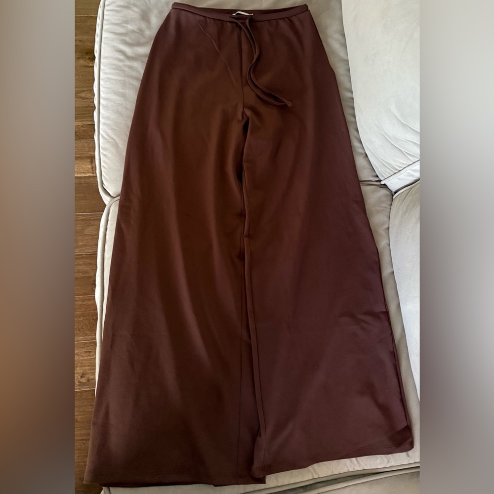 Zara Chocolate Drawstring Pants